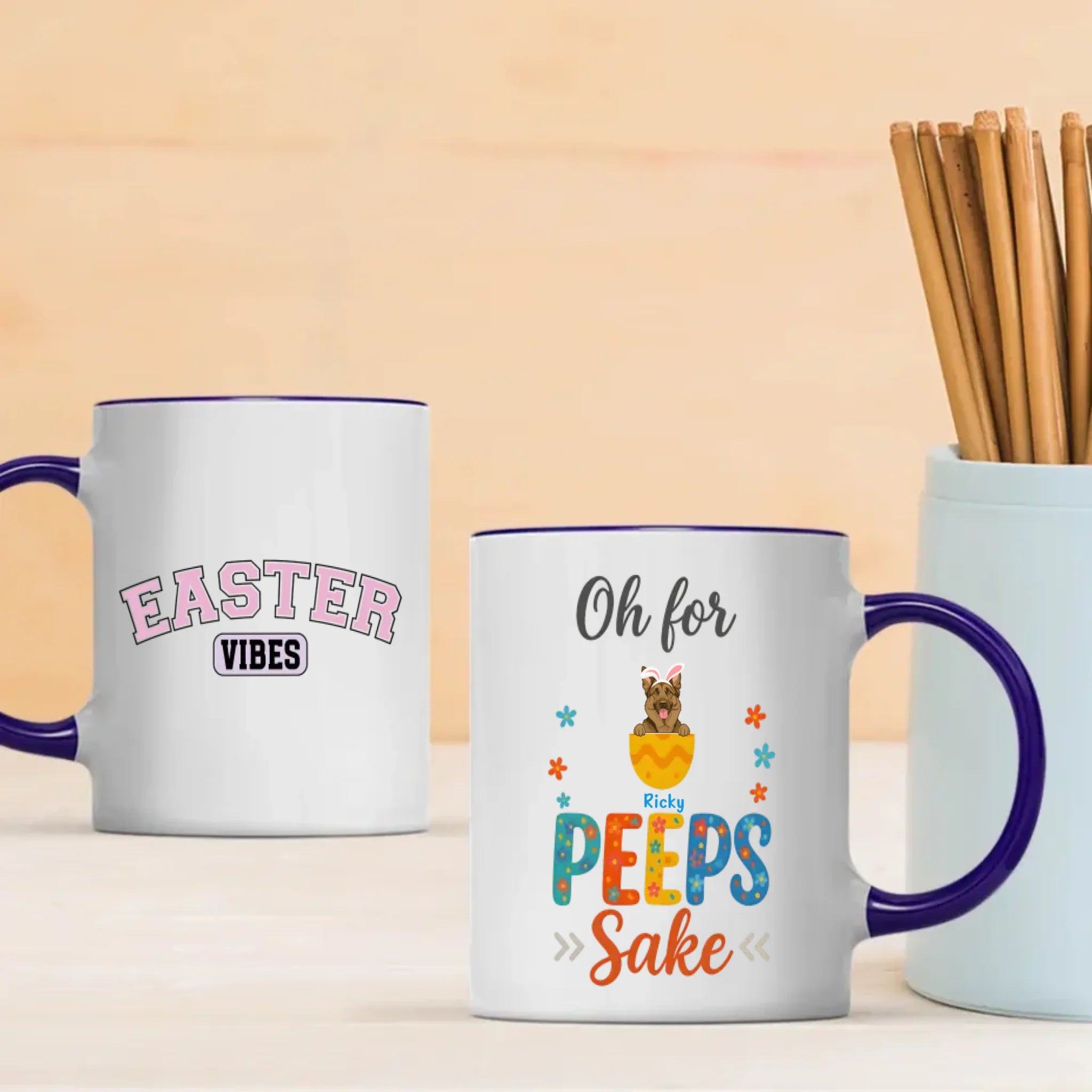 Dog Mom Easter Mug – Personalized Pet Mug for Spring – 89Prints