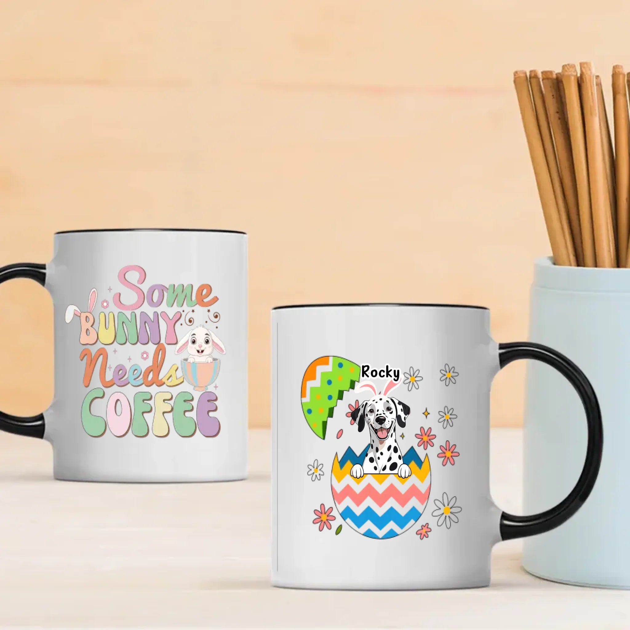 Easter Gift Mug – Cute Easter Dog Mug for Dog Lovers – 89Prints