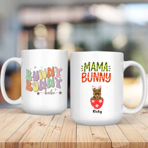 Spring Easter Mug – Custom Dog Lover Cup with Pet Name – 89Prints