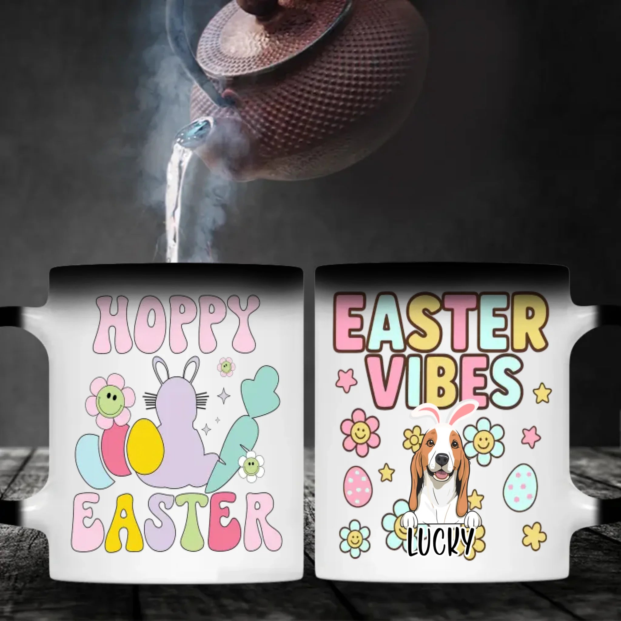 Cute Easter Mug – Personalized Dog Lover Coffee Cup with Spring Vibes – 89Prints