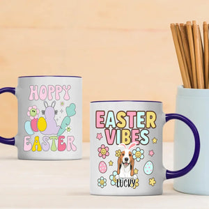 Cute Easter Mug – Personalized Dog Lover Coffee Cup with Spring Vibes – 89Prints