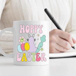 Cute Easter Mug – Personalized Dog Lover Coffee Cup with Spring Vibes – 89Prints