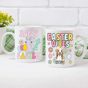 Cute Easter Mug – Personalized Dog Lover Coffee Cup with Spring Vibes – 89Prints