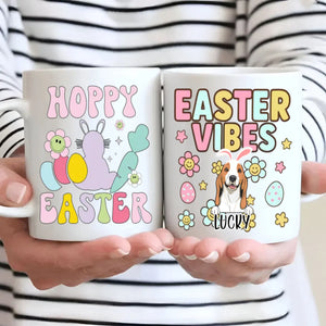 Cute Easter Mug – Personalized Dog Lover Coffee Cup with Spring Vibes – 89Prints