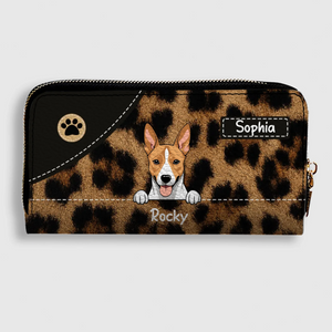 Leopard Print Wallet for Pet Lovers - Trendy Custom Artwork for Her - 89Prints