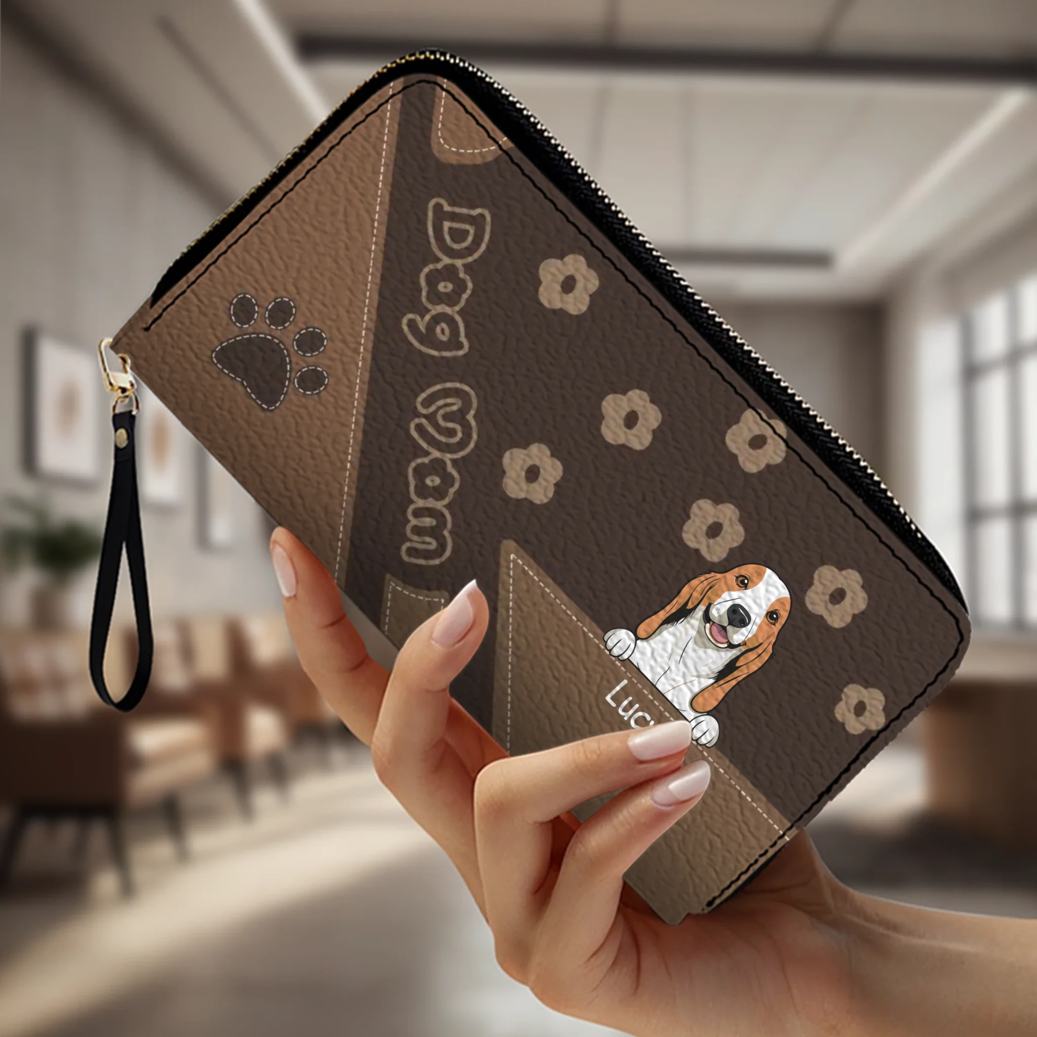 Custom Pet Wallet – Funny Personalized Dog Portrait Wallet | 89Prints
