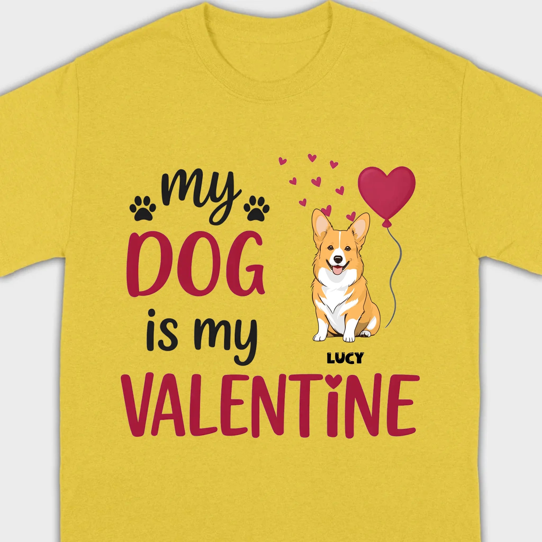 Valentine Hoodie for Dog Lovers – Hoodie with Cute Dog Message - 89Prints
