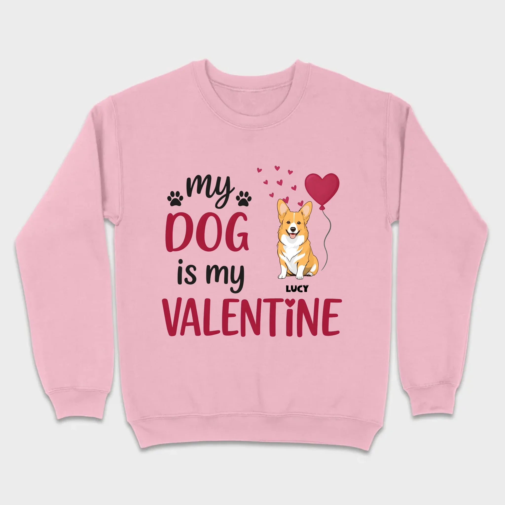 Valentine Hoodie for Dog Lovers – Hoodie with Cute Dog Message - 89Prints
