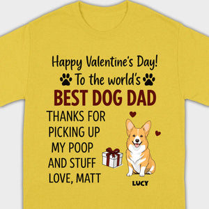 Dog Lover Valentine Tee – Unique T-Shirt for Dog Dads on Valentine’s Day - 89Prints