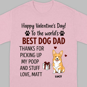Dog Lover Valentine Tee – Unique T-Shirt for Dog Dads on Valentine’s Day - 89Prints