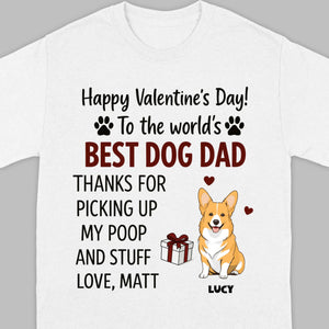Dog Lover Valentine Tee – Unique T-Shirt for Dog Dads on Valentine’s Day - 89Prints