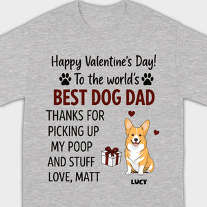 Dog Lover Valentine Tee – Unique T-Shirt for Dog Dads on Valentine’s Day - 89Prints