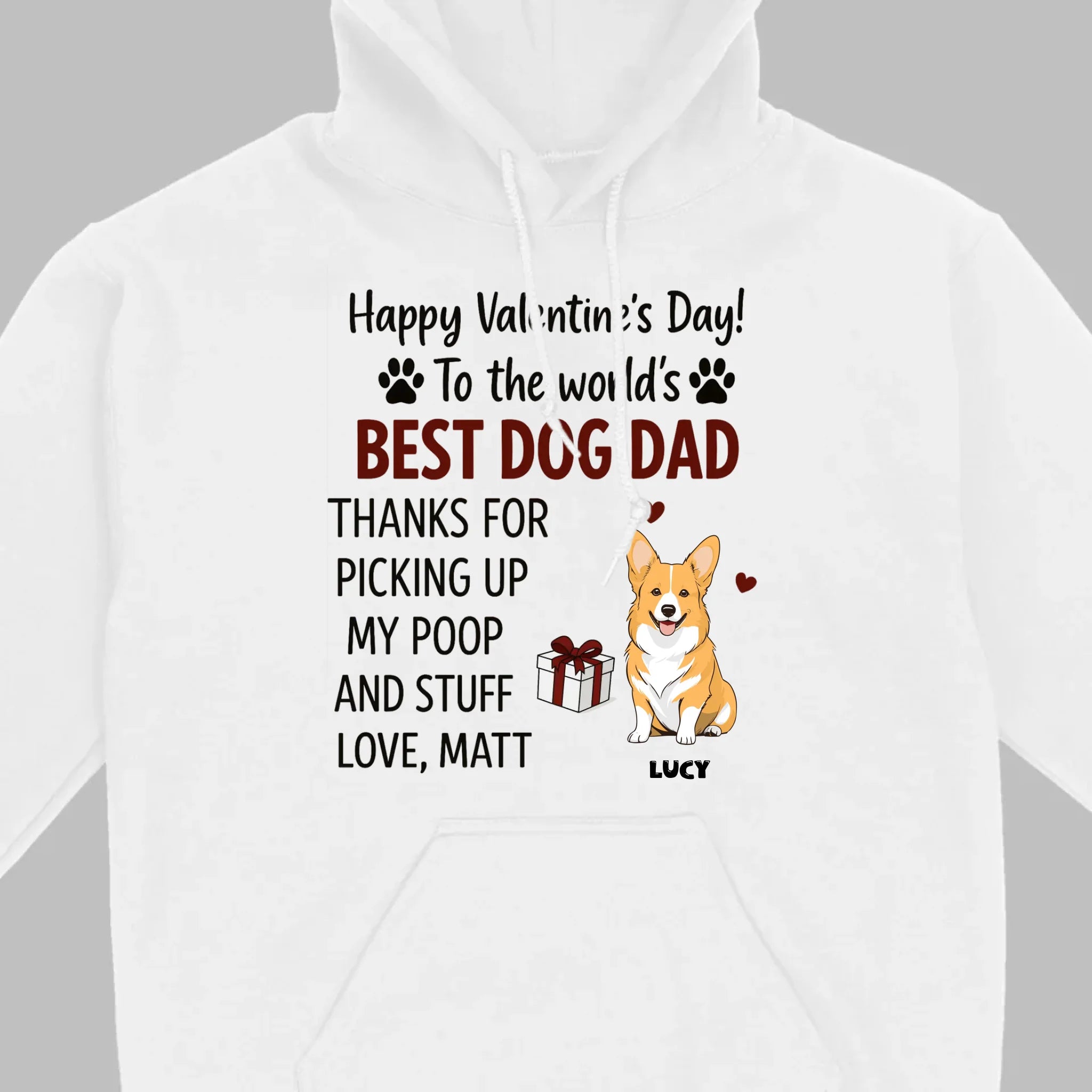 Dog Lover Valentine Tee – Unique T-Shirt for Dog Dads on Valentine’s Day - 89Prints