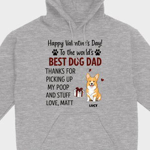 Dog Lover Valentine Tee – Unique T-Shirt for Dog Dads on Valentine’s Day - 89Prints