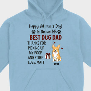 Dog Lover Valentine Tee – Unique T-Shirt for Dog Dads on Valentine’s Day - 89Prints