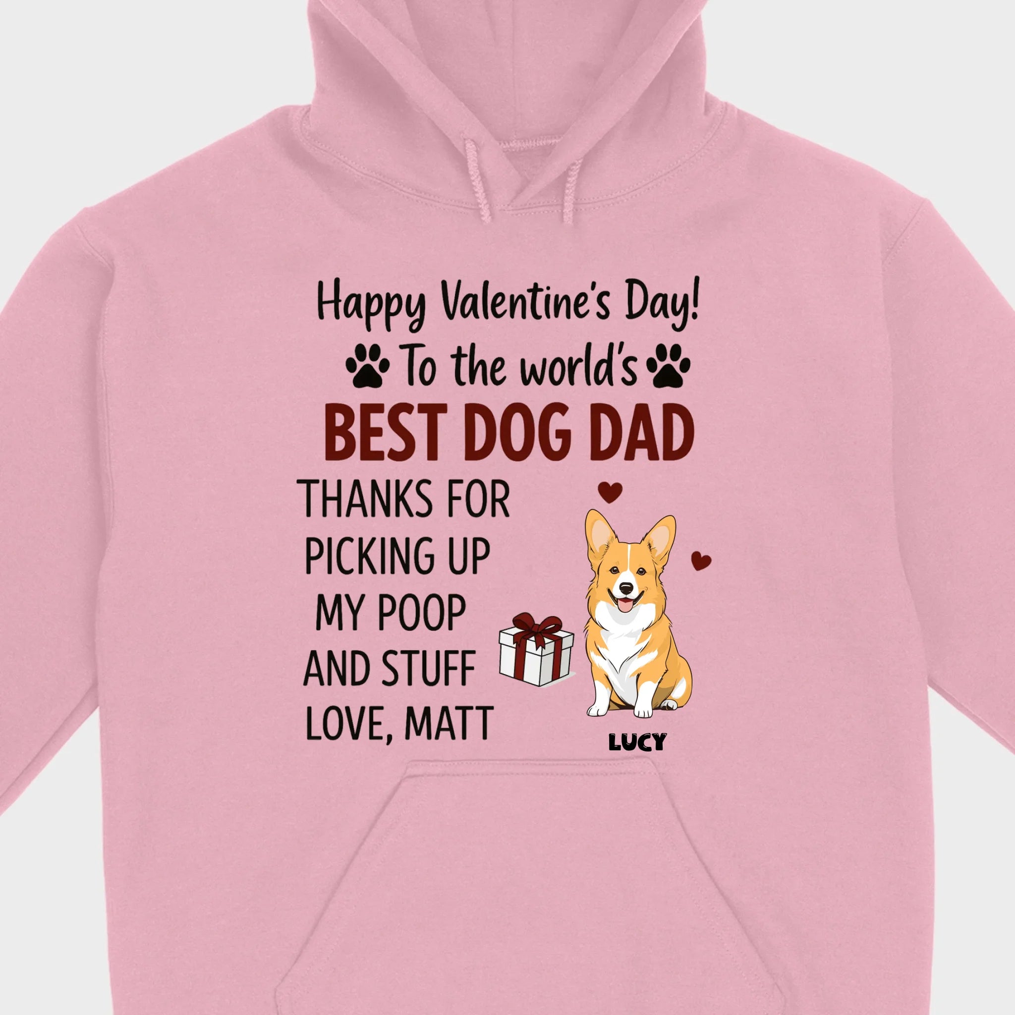 Dog Lover Valentine Tee – Unique T-Shirt for Dog Dads on Valentine’s Day - 89Prints