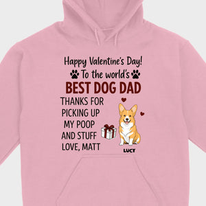 Dog Lover Valentine Tee – Unique T-Shirt for Dog Dads on Valentine’s Day - 89Prints