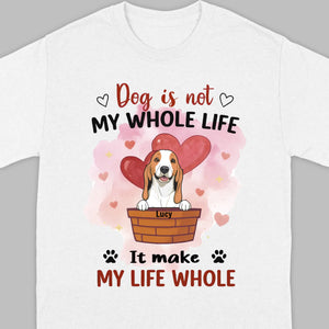 Dog Lover Sweatshirt – Classic Unisex Crewneck with “Dog is not my whole life it makes my life whole” - 89Prints