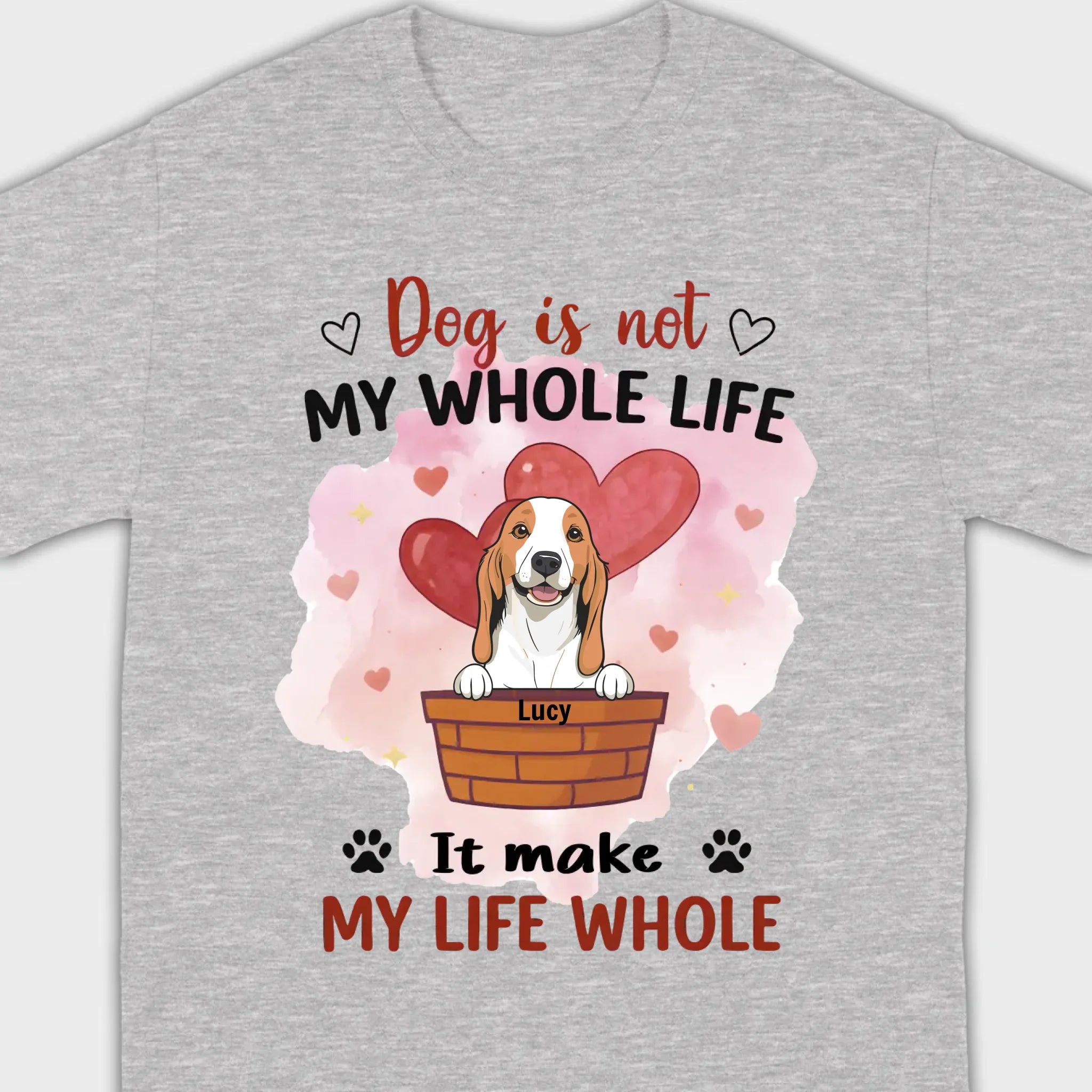 Dog Lover Sweatshirt – Classic Unisex Crewneck with “Dog is not my whole life it makes my life whole” - 89Prints