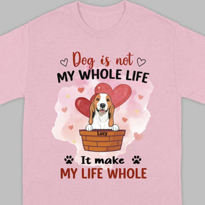 Dog Lover Sweatshirt – Classic Unisex Crewneck with “Dog is not my whole life it makes my life whole” - 89Prints