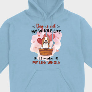 Dog Lover Sweatshirt – Classic Unisex Crewneck with “Dog is not my whole life it makes my life whole” - 89Prints