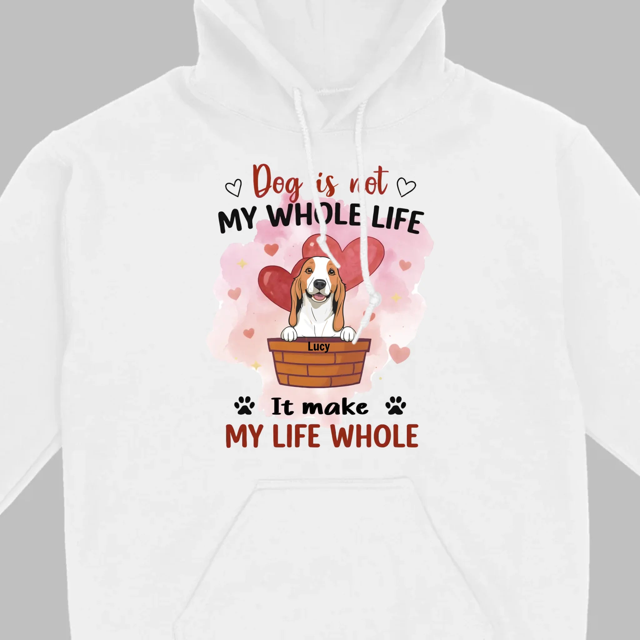 Dog Lover Sweatshirt – Classic Unisex Crewneck with “Dog is not my whole life it makes my life whole” - 89Prints