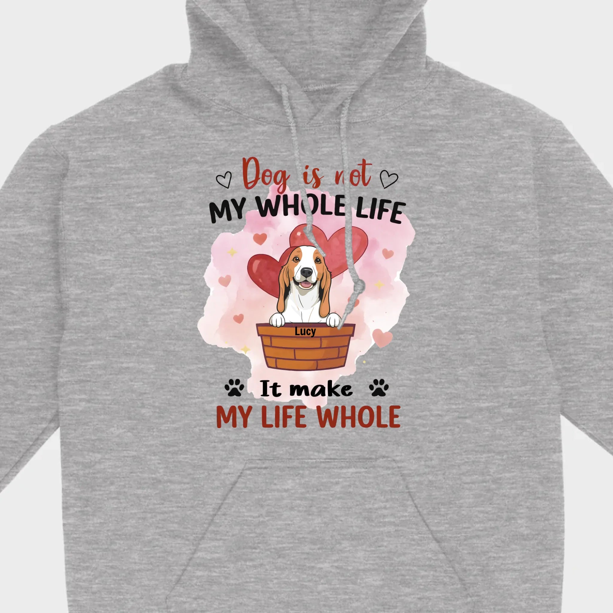 Dog Lover Sweatshirt – Classic Unisex Crewneck with “Dog is not my whole life it makes my life whole” - 89Prints