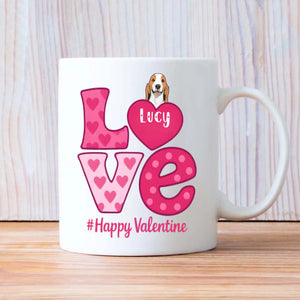 Beautiful Valentines Dog Mom Gift – Personalized Custom Dog Mug for a Lovely Valentine’s Day – 89Prints