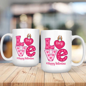 Beautiful Valentines Dog Mom Gift – Personalized Custom Dog Mug for a Lovely Valentine’s Day – 89Prints