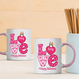 Beautiful Valentines Dog Mom Gift – Personalized Custom Dog Mug for a Lovely Valentine’s Day – 89Prints