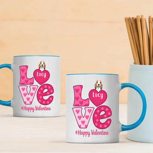 Beautiful Valentines Dog Mom Gift – Personalized Custom Dog Mug for a Lovely Valentine’s Day – 89Prints