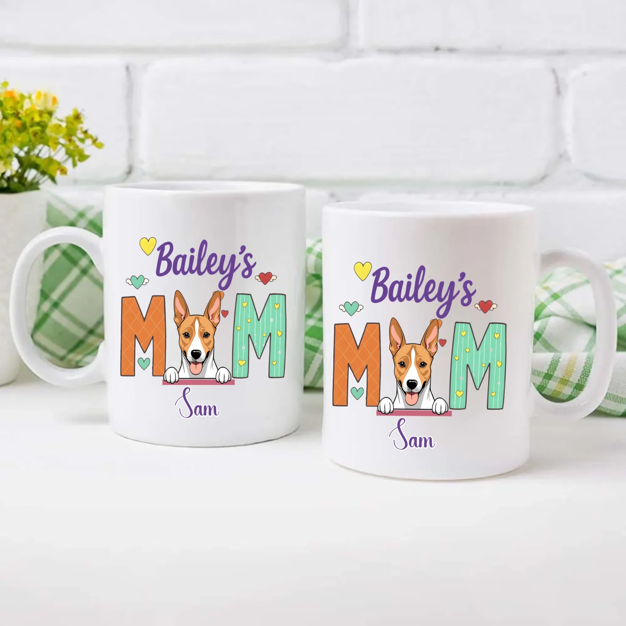 Adorable Valentine’s Day Dog Mug – Personalized Cute Custom Dog Lover Gift for Dog Moms – 89Prints