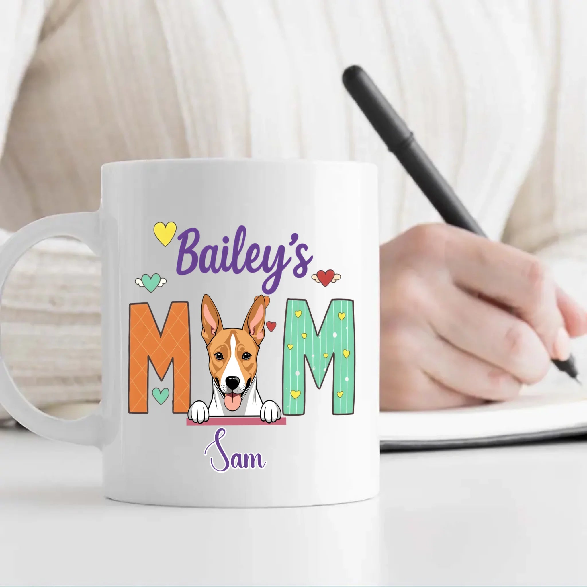 Adorable Valentine’s Day Dog Mug – Personalized Cute Custom Dog Lover Gift for Dog Moms – 89Prints