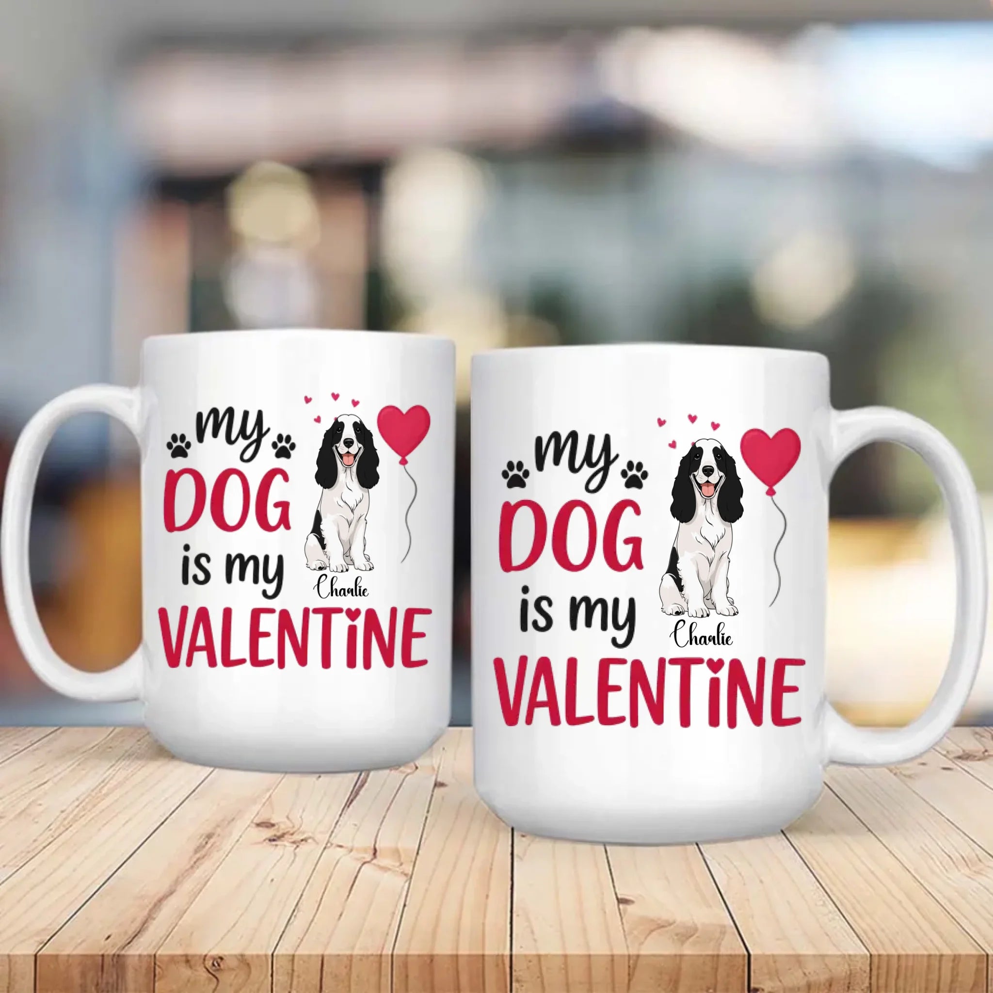 Custom Dog Valentine Gift Mug – Heartfelt Personalized Dog Lover Valentine’s Day Mug – 89Prints