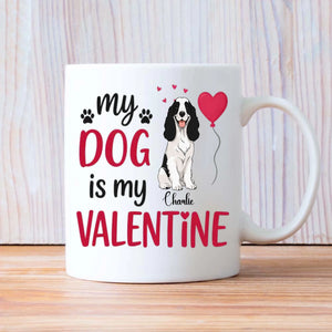 Custom Dog Valentine Gift Mug – Heartfelt Personalized Dog Lover Valentine’s Day Mug – 89Prints