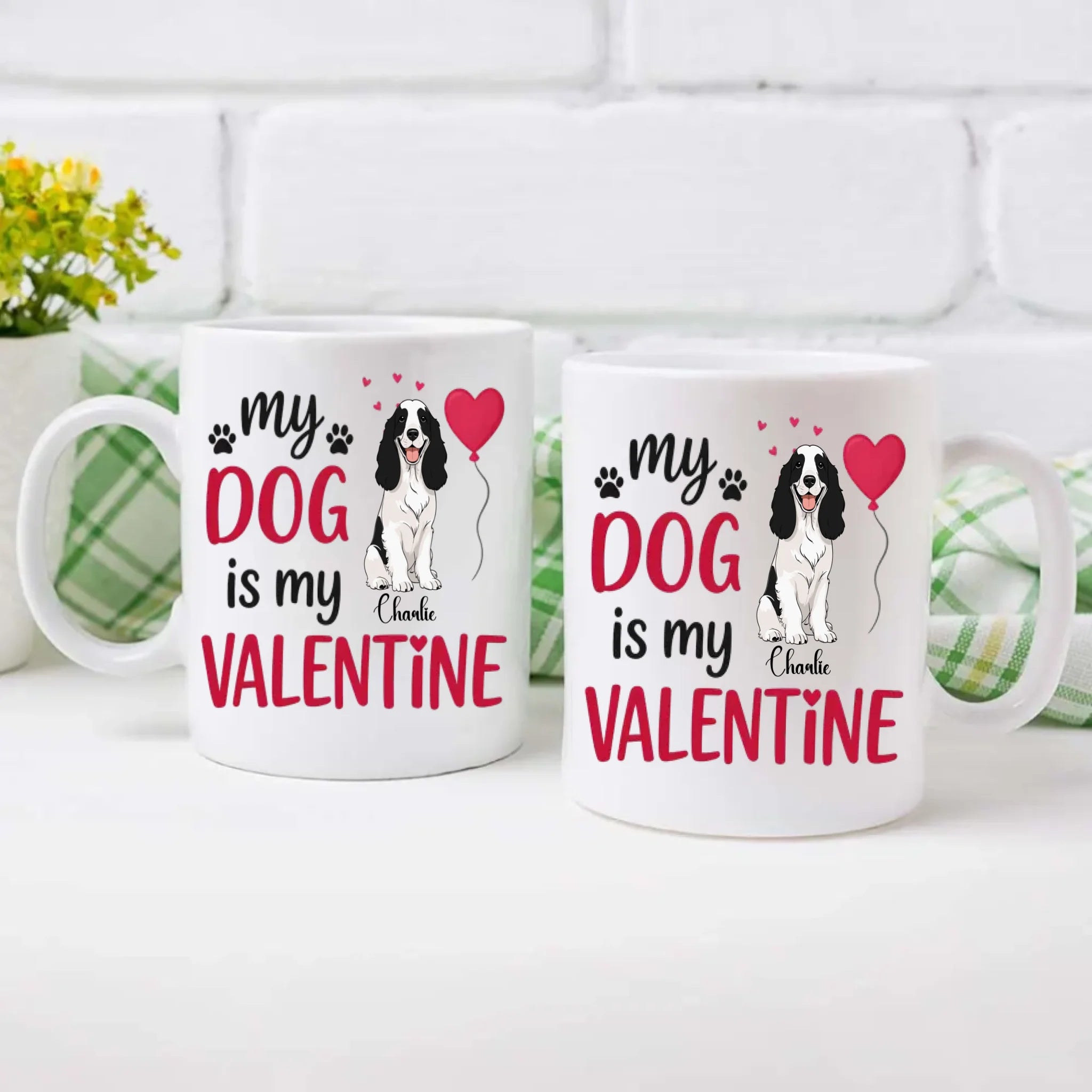 Custom Dog Valentine Gift Mug – Heartfelt Personalized Dog Lover Valentine’s Day Mug – 89Prints