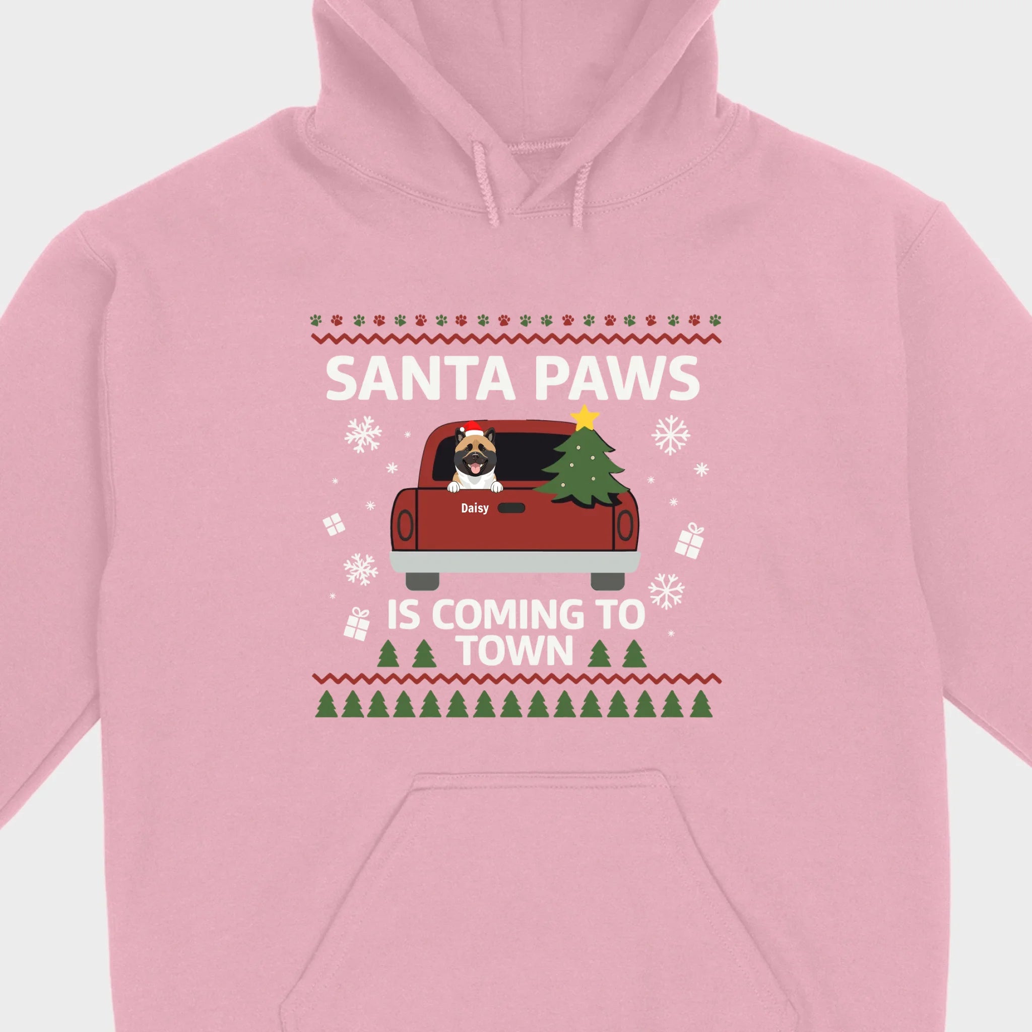Dog Lover Christmas Gift Shirt – Santa Paws is Coming to Town - 89Prints