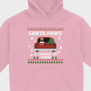 Dog Lover Christmas Gift Shirt – Santa Paws is Coming to Town - 89Prints