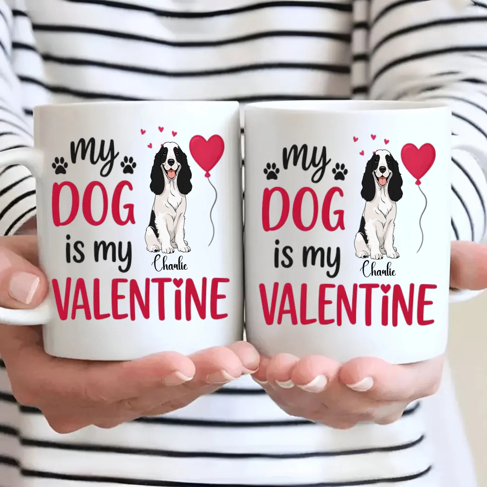 Custom Dog Valentine Gift Mug – Heartfelt Personalized Dog Lover Valentine’s Day Mug – 89Prints