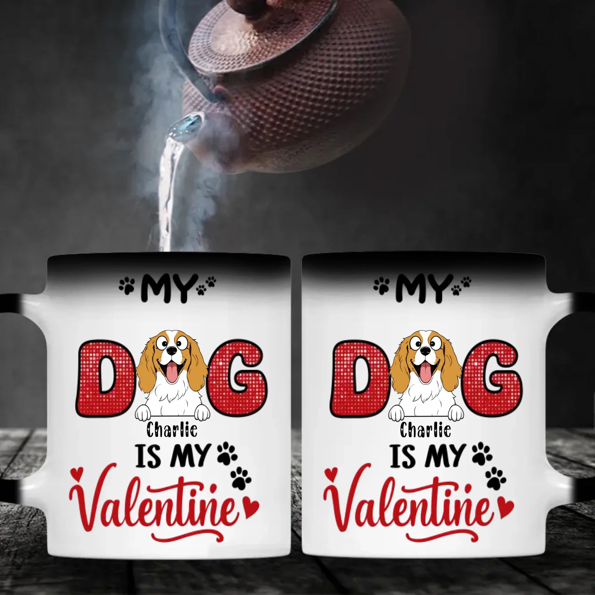 Personalized Valentine Mug for Dog Lovers – My Dog Is My Valentine Cup – Cute Custom Gift – 89Prints