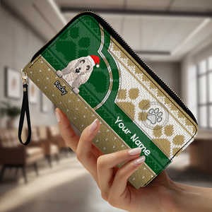 Paw & Heart Leather Wallet – Christmas Gift for Pet Lovers | 89Prints