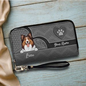 Personalized Pawprint Leather Wallets – Custom Gifts for Dog & Cat Owners | 89Prints
