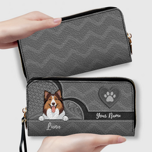 Personalized Pawprint Leather Wallets – Custom Gifts for Dog & Cat Owners | 89Prints