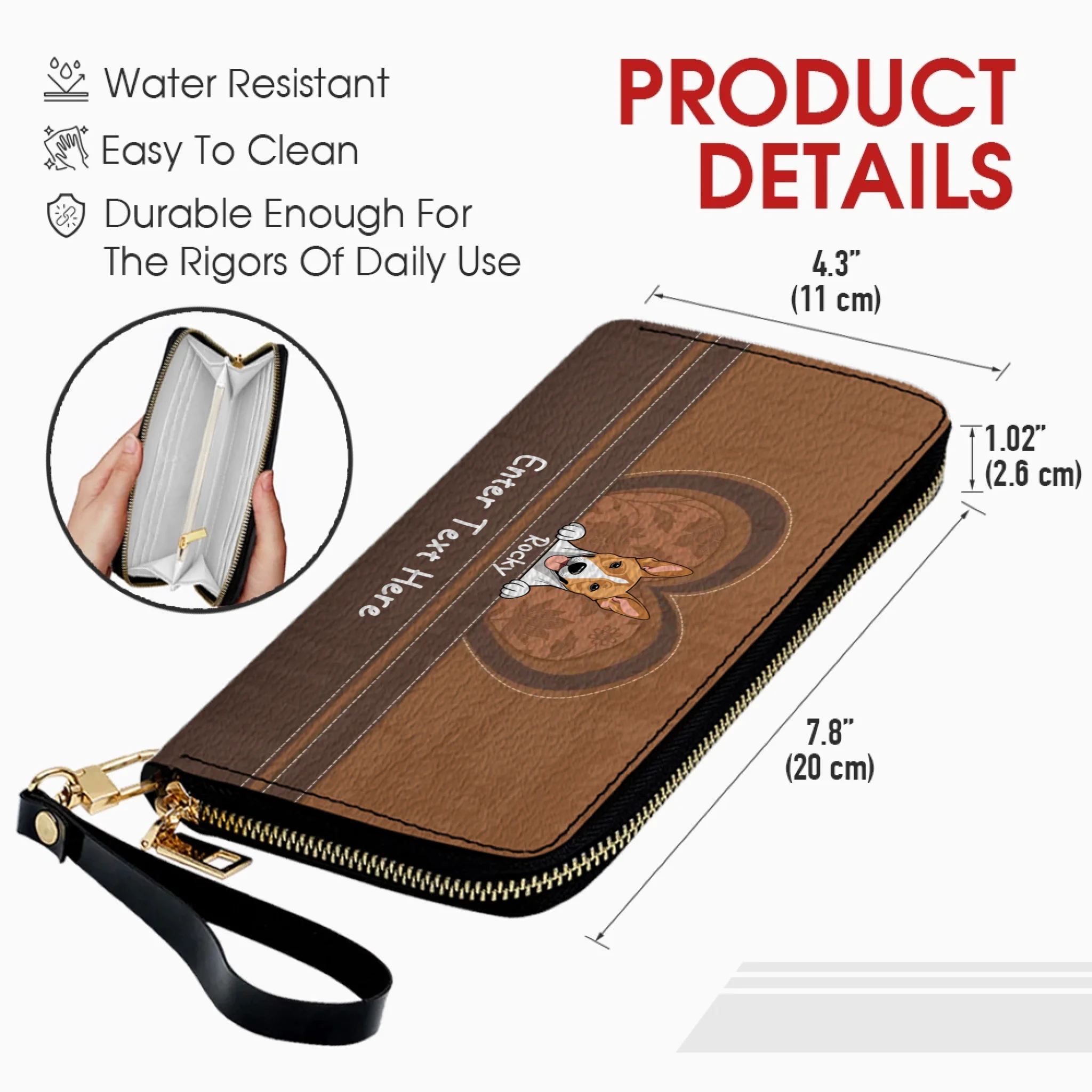 Customizable Long Wallets for Dog Moms & Pet Lovers | 89Prints