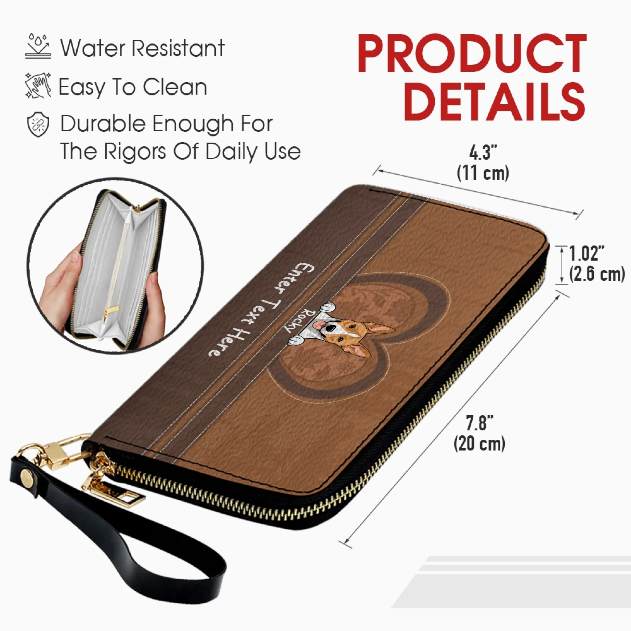 Customizable Long Wallets for Dog Moms & Pet Lovers | 89Prints