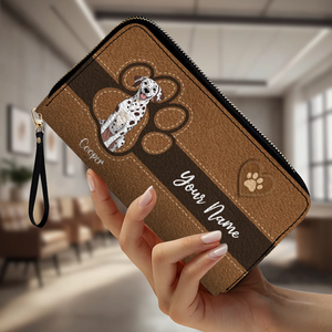 Custom Pawmark Leather Wallet – Personalized Gift | 89Prints
