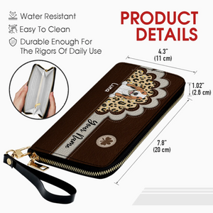 Custom Leather Wallet for Pet Moms or Dads – Personalized Gift - 89Prints