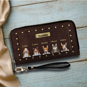 Luxury Personalized Leather Wallet for Pet Lovers – Stylish Gift - 89Prints