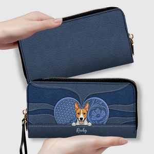 Minimalist Leather Wallet for Pet Lovers – Personalized Gift - 89Prints