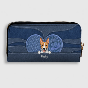 Minimalist Leather Wallet for Pet Lovers – Personalized Gift - 89Prints